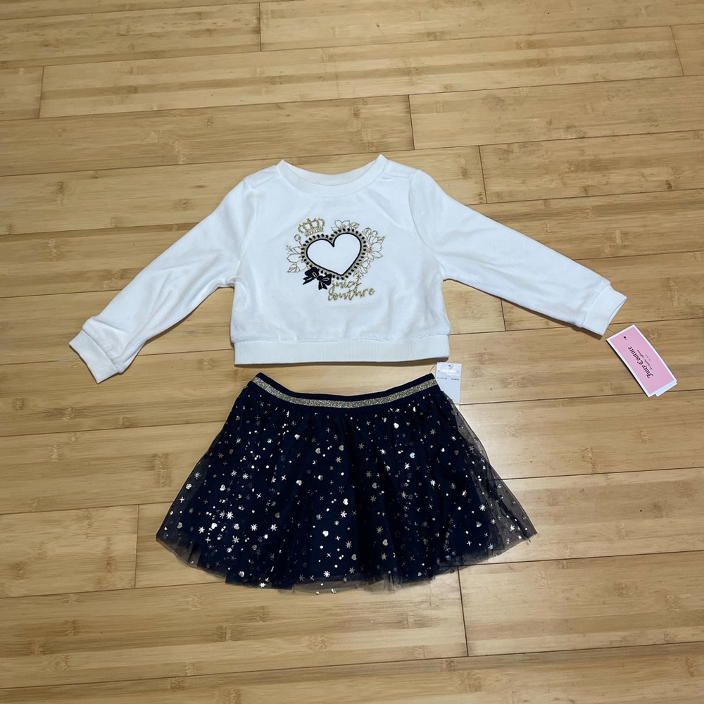 Juicy Couture 2 Piece Skirt Set Kids NWT